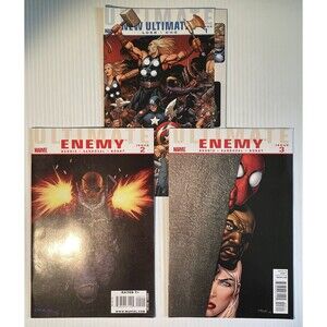 Ultimate New Ultimates No.1, Enemy No.2 & 3 (2010) Marvel Comic Book Set